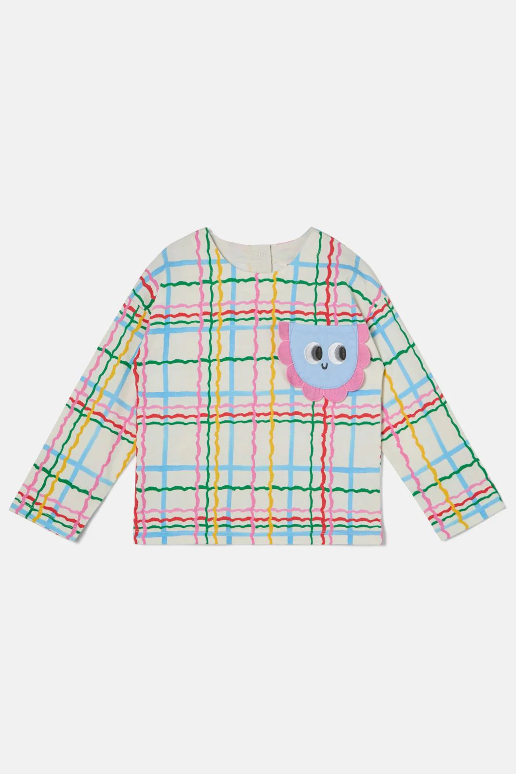 Wavy Check Kids Pkt Top - Image 3