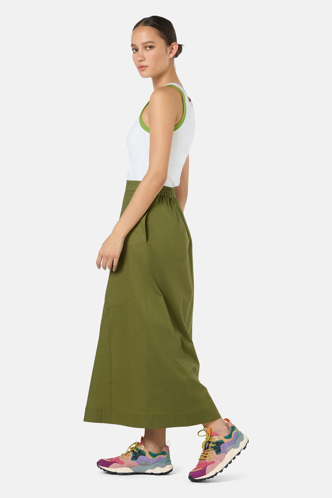 Whitney Gore Midi Skirt - Image 3