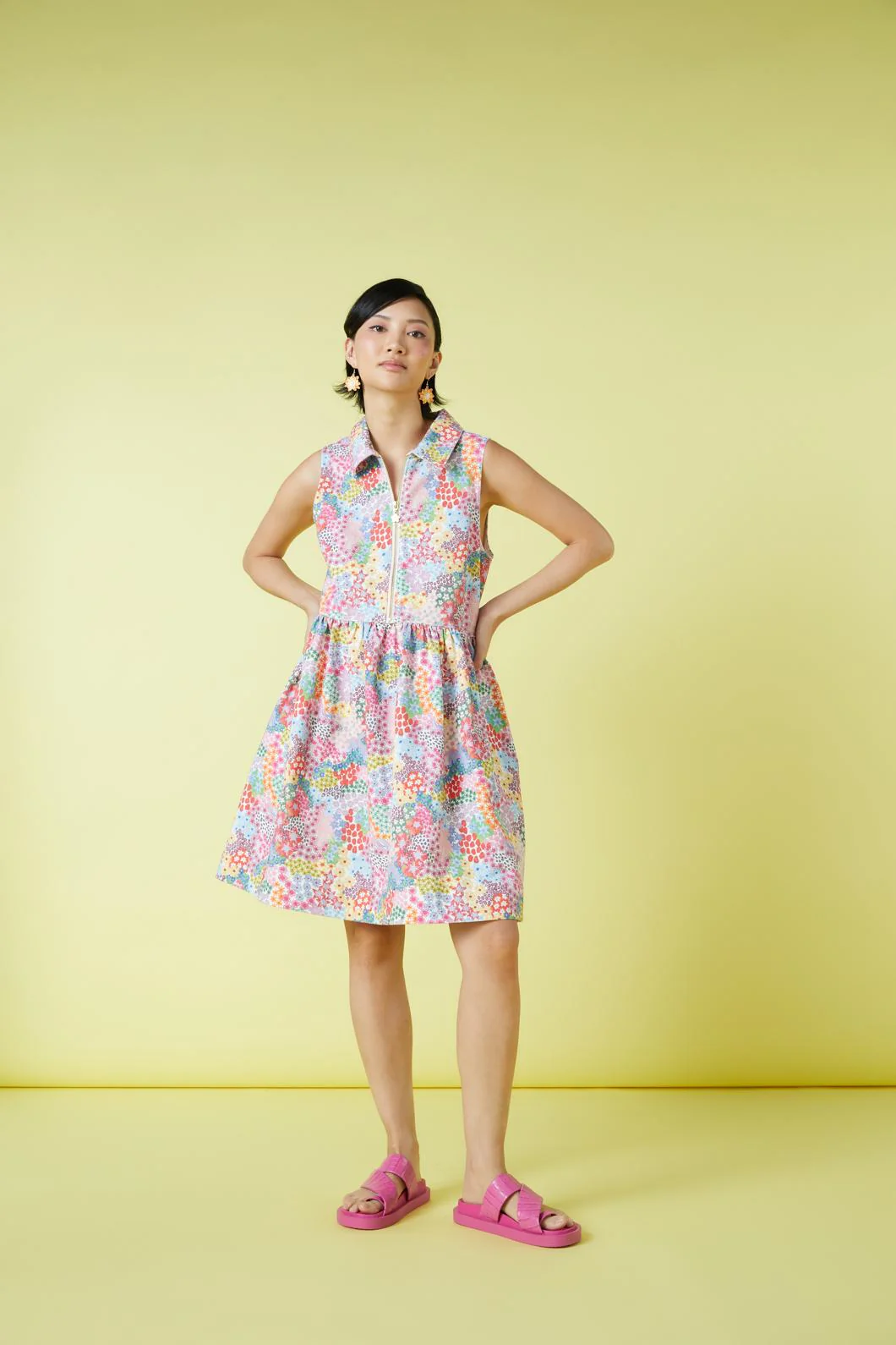 Wild Blossoms Denim Dress - Image 2