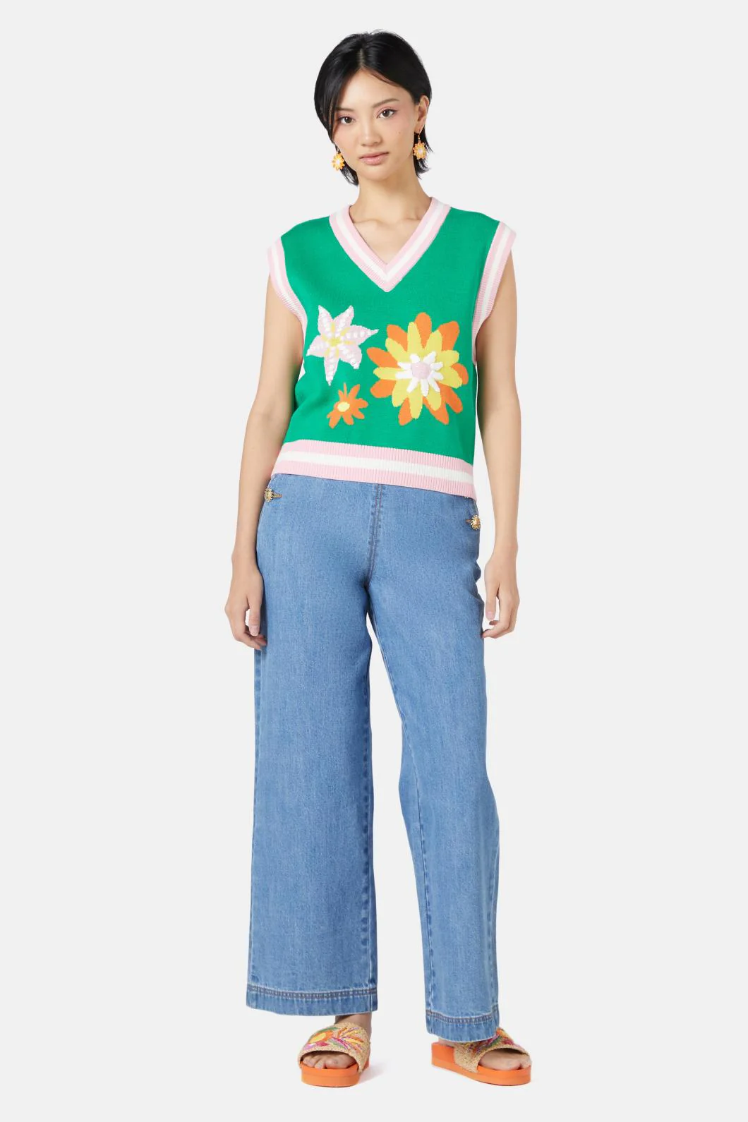 Wild Blossoms Knit Vest - Image 2