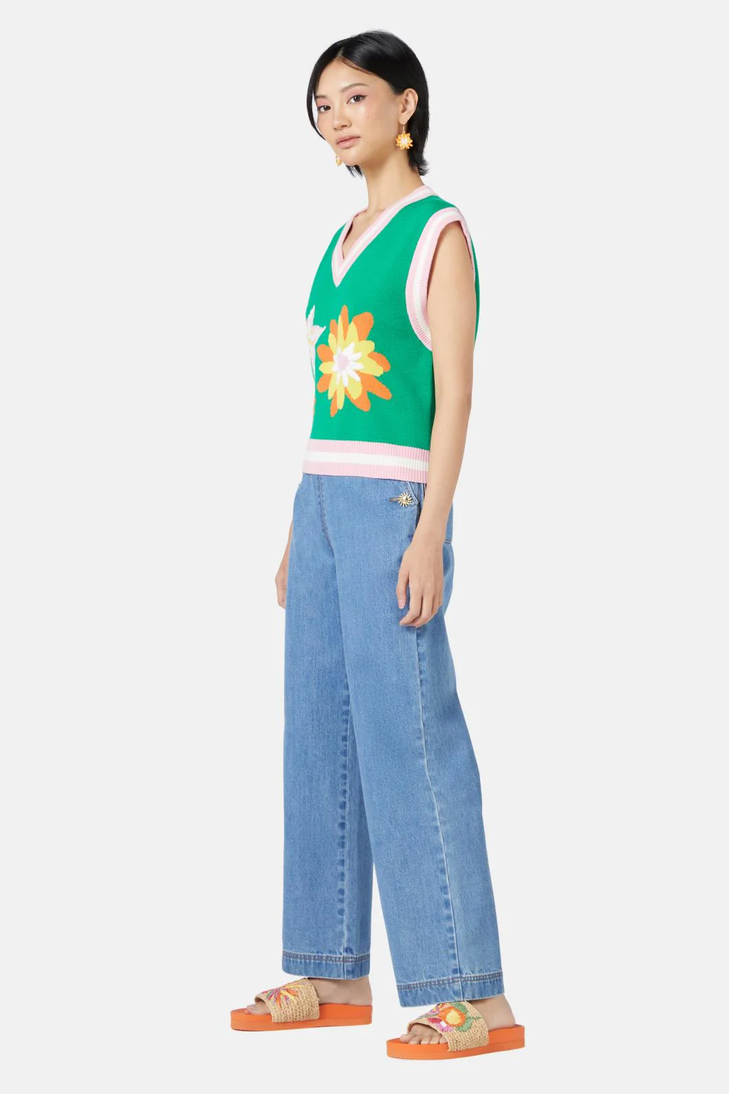 Wild Blossoms Knit Vest - Image 3