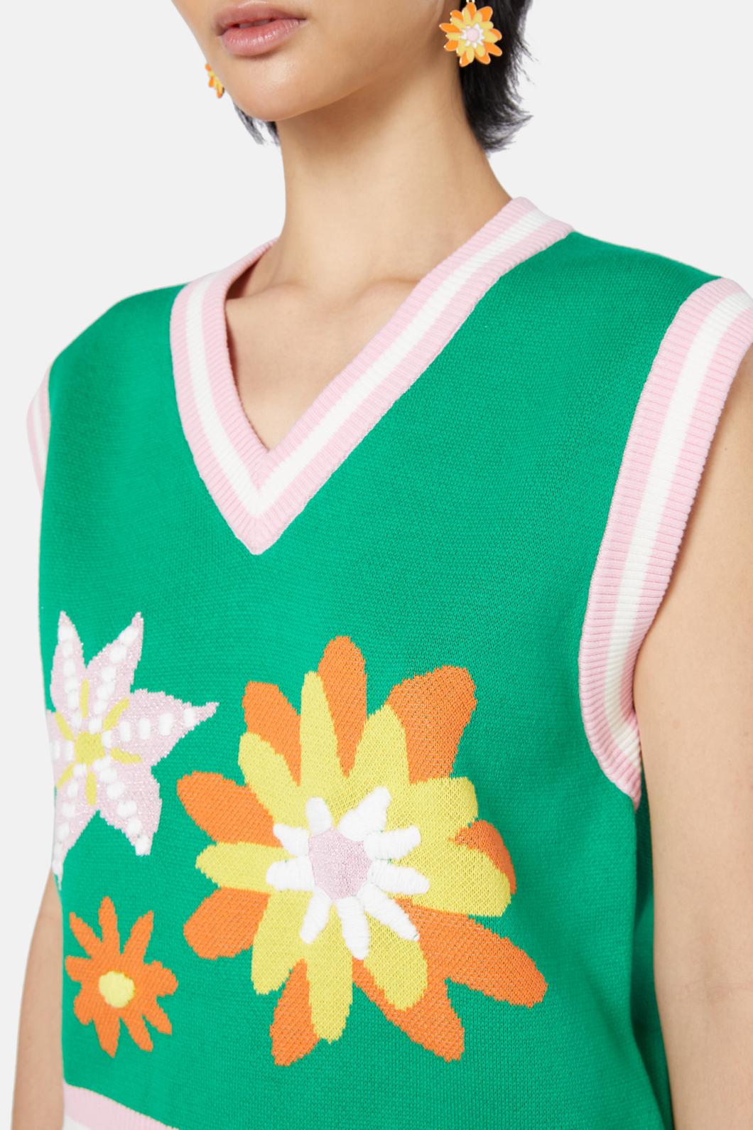 Wild Blossoms Knit Vest - Image 5