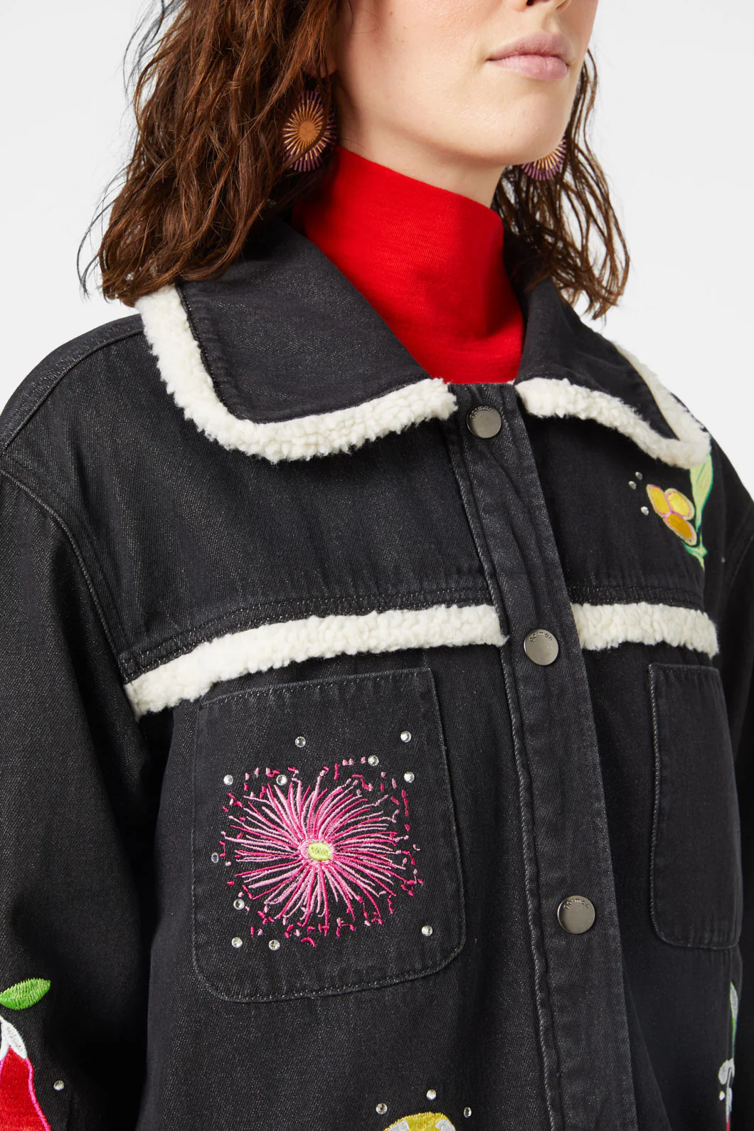Winter Waratah Embroidered Jacket - Image 9