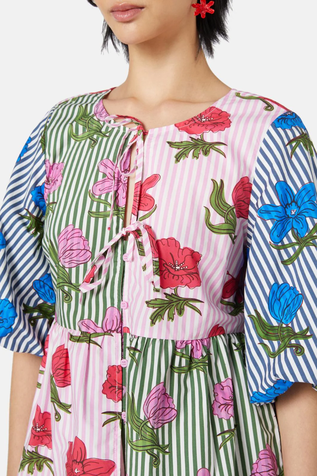 Woodblock Flora Top - Image 5