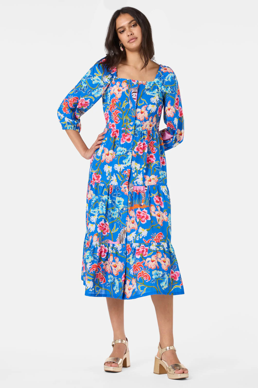 Zebra Crossing Long Dress - Image 2